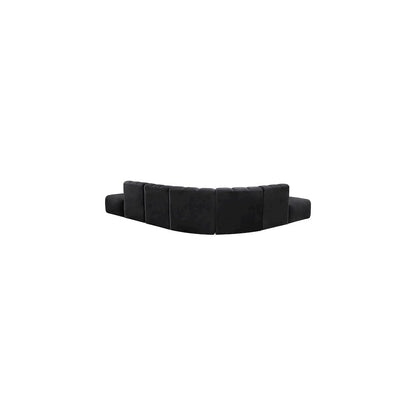Arc Black Velvet Modular Sofa
