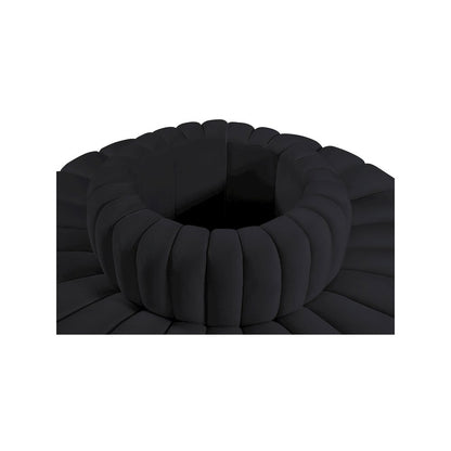 Arc Black Velvet Modular Sofa