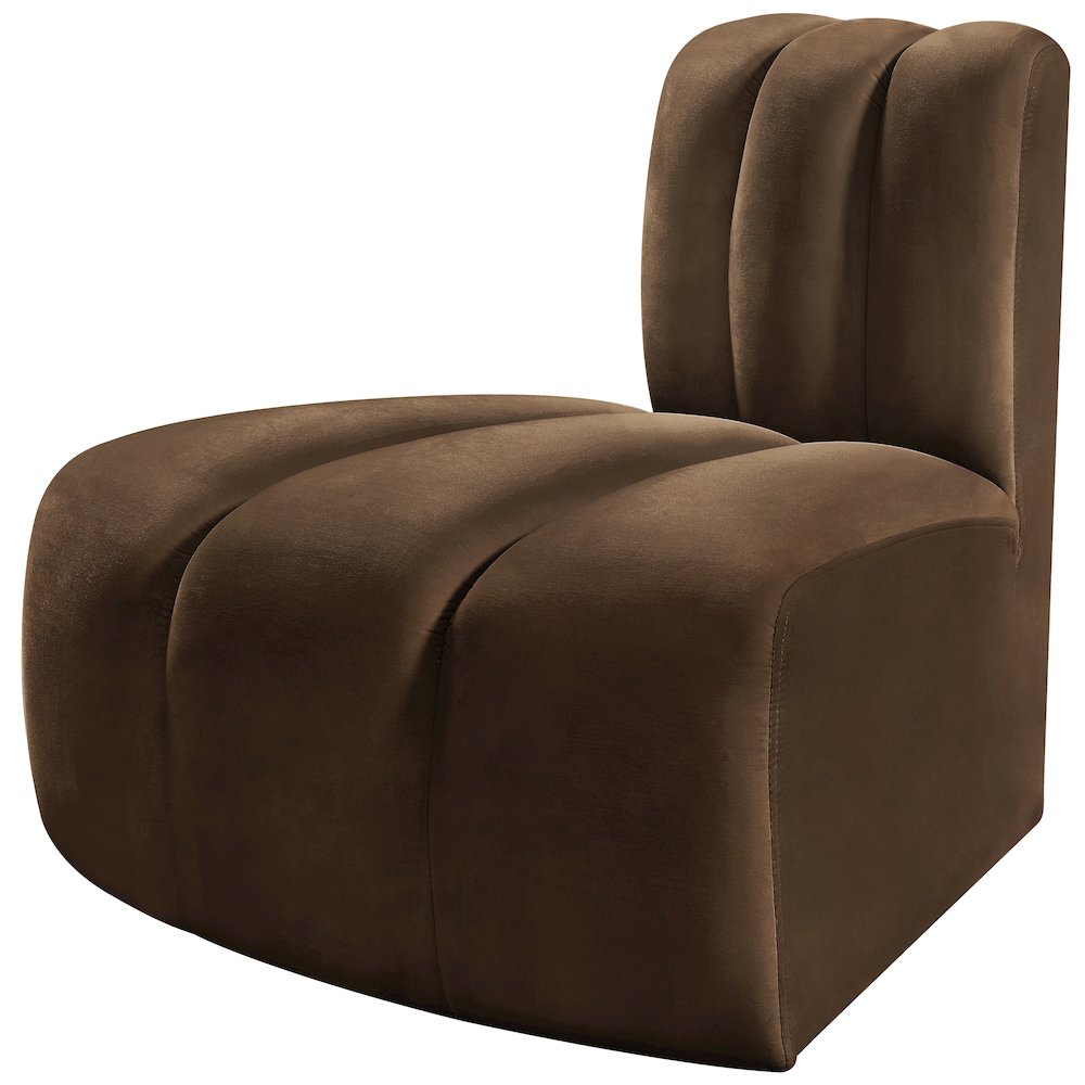 Arc Brown Velvet Reverse Corner