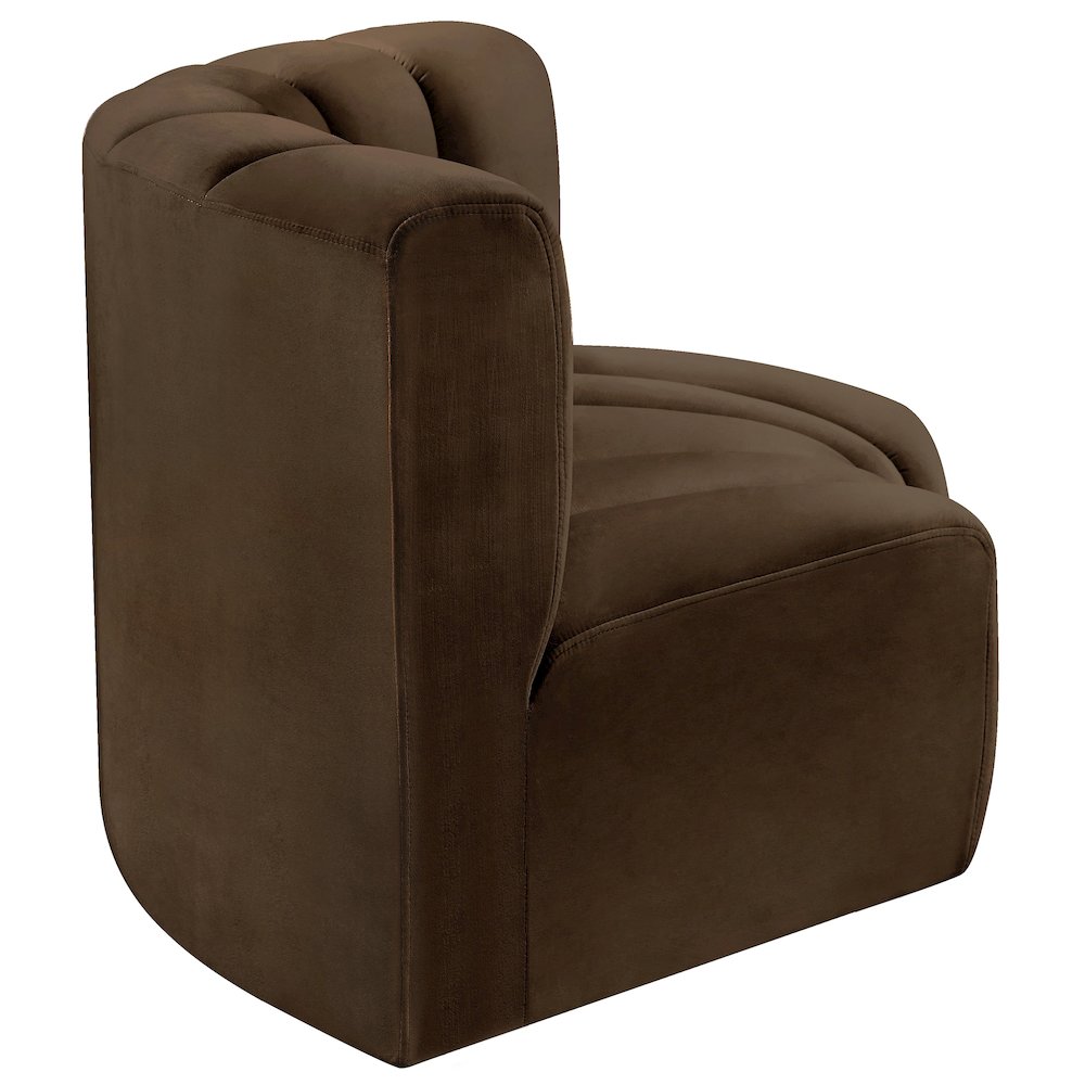 Arc Brown Velvet Modular Sofa