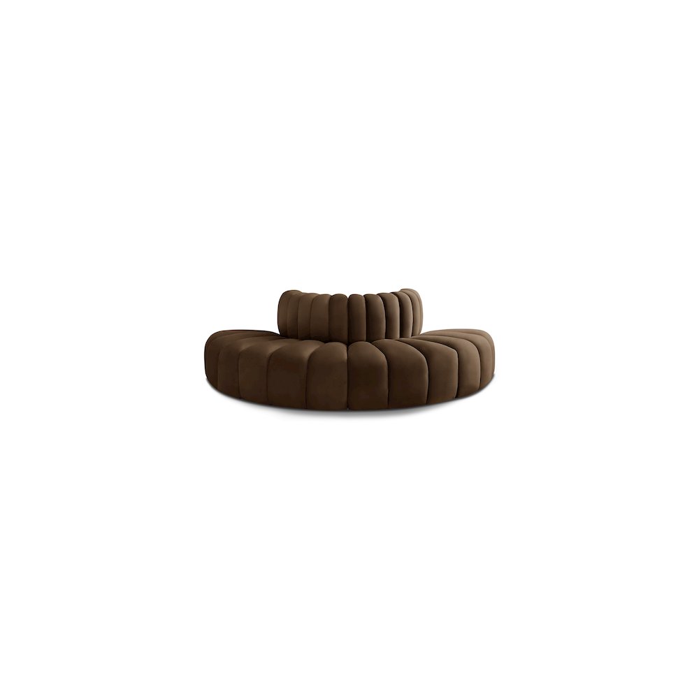 Arc Brown Velvet Modular Sofa