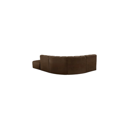Arc Brown Velvet Modular Sofa