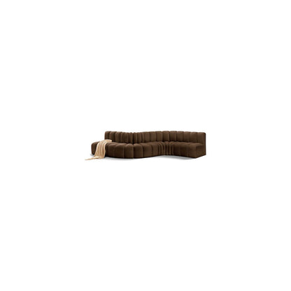 Arc Brown Velvet Modular Sofa
