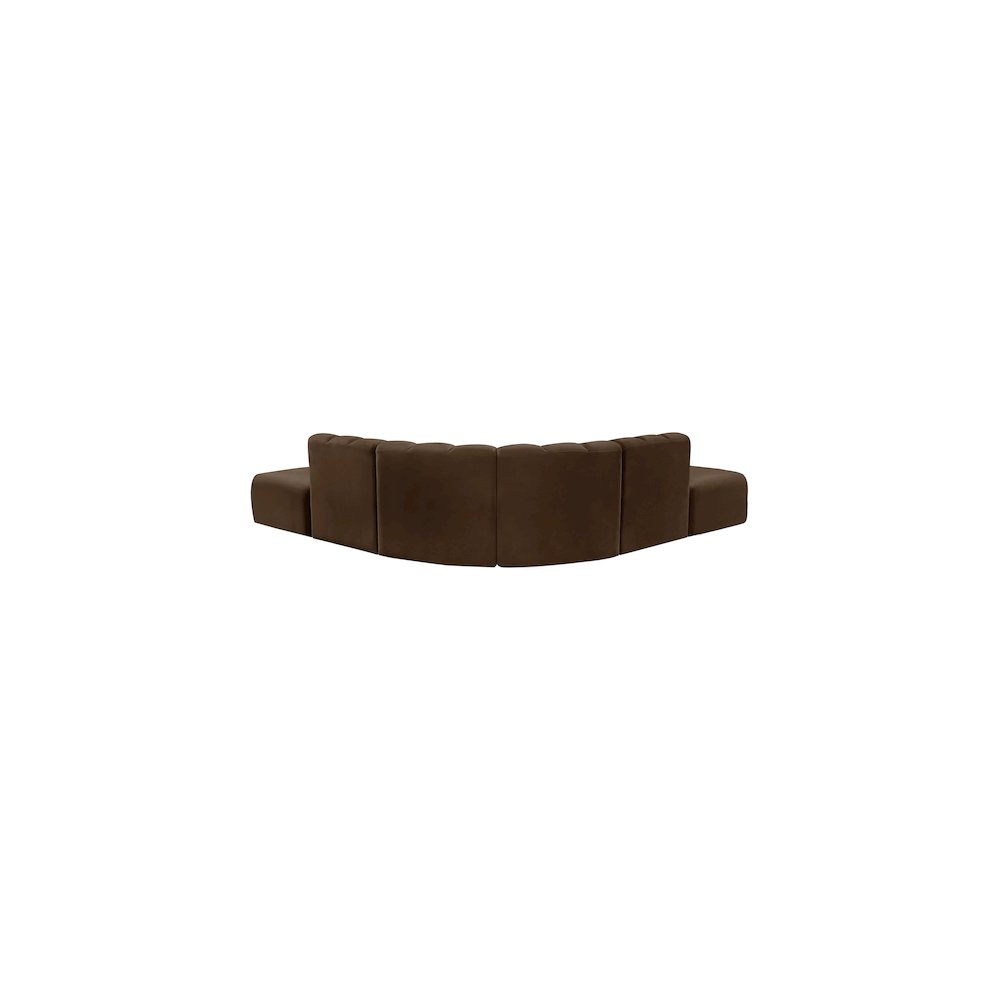 Arc Brown Velvet Modular Sofa