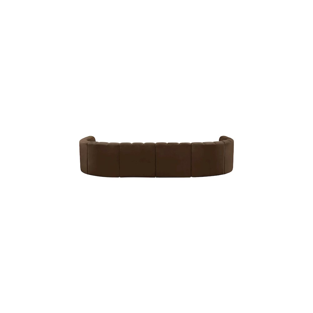 Arc Brown Velvet Modular Sofa