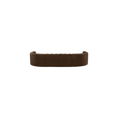 Arc Brown Velvet Modular Sofa