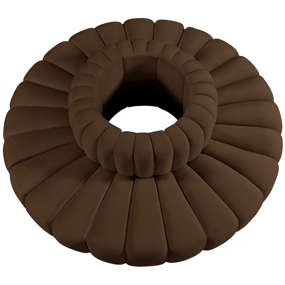 Arc Brown Velvet Modular Sofa