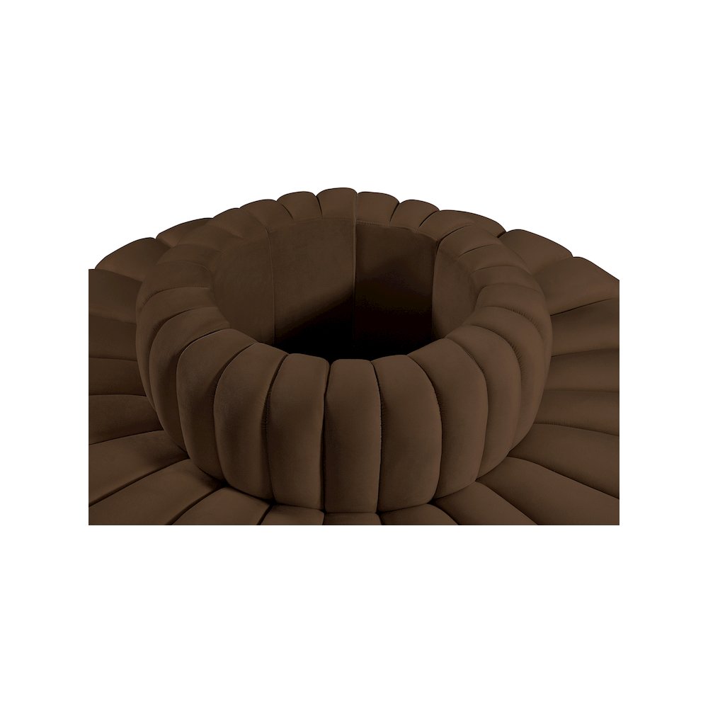 Arc Brown Velvet Modular Sofa