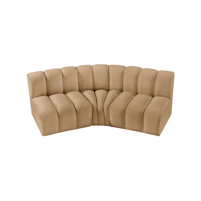 Arc Camel Velvet Modular Sofa