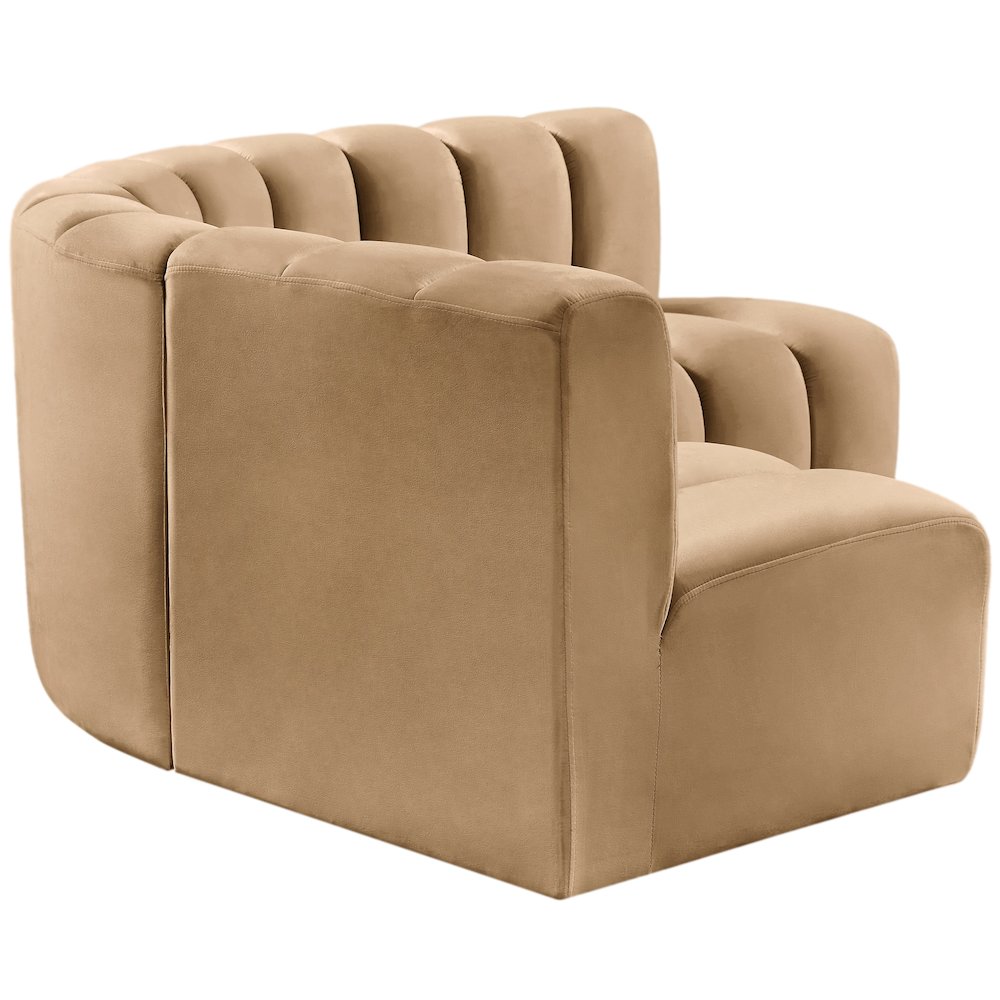 Arc Camel Velvet Modular Sofa