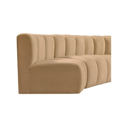 Arc Camel Velvet Modular Sofa