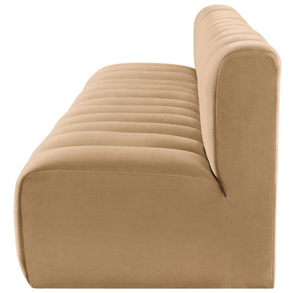 Arc Camel Velvet Modular Sofa