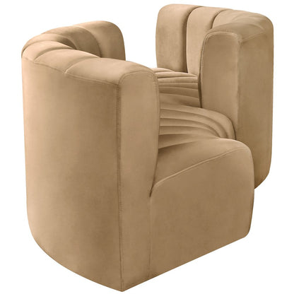 Arc Camel Velvet Modular Sofa