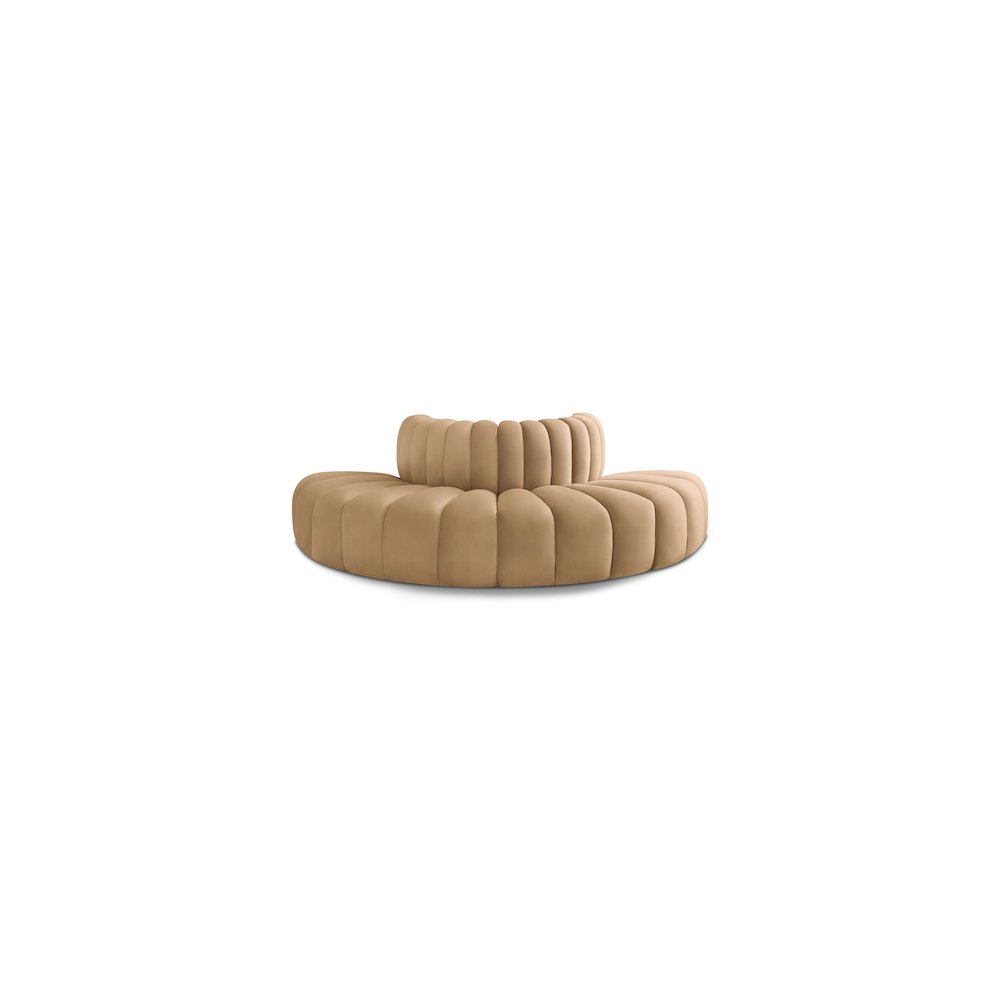 Arc Camel Velvet Modular Sofa