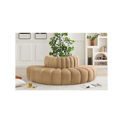 Arc Camel Velvet Modular Sofa