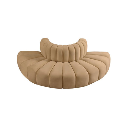 Arc Camel Velvet Modular Sofa