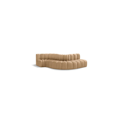 Arc Camel Velvet Modular Sofa