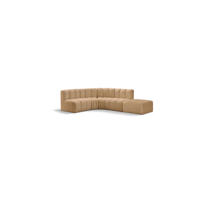 Arc Camel Velvet Modular Sofa