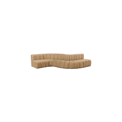Arc Camel Velvet Modular Sofa