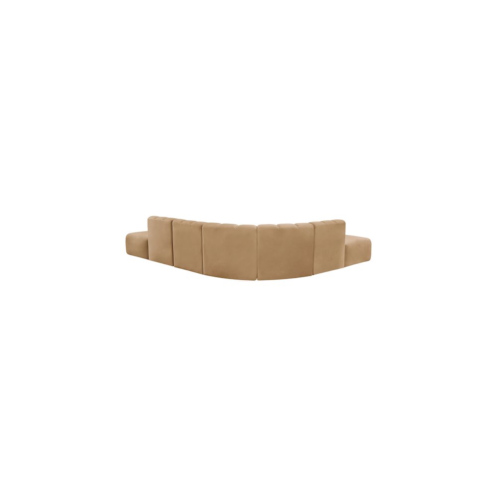 Arc Camel Velvet Modular Sofa