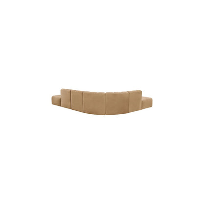 Arc Camel Velvet Modular Sofa