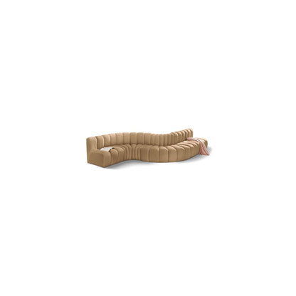 Arc Camel Velvet Modular Sofa
