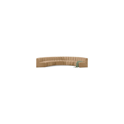 Arc Camel Velvet Modular Sofa