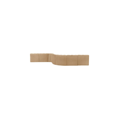 Arc Camel Velvet Modular Sofa