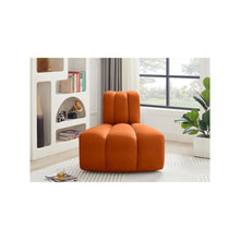 Arc Cognac Velvet Reverse Corner