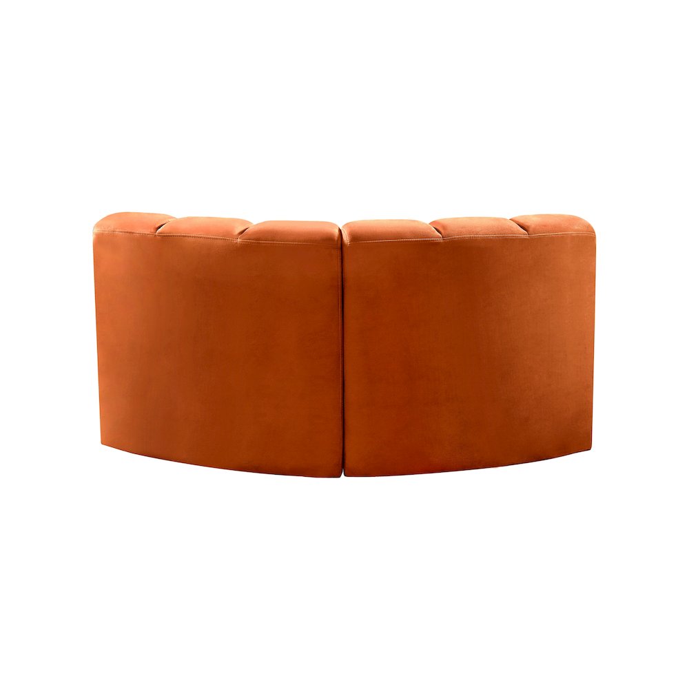Arc Cognac Velvet Modular Sofa