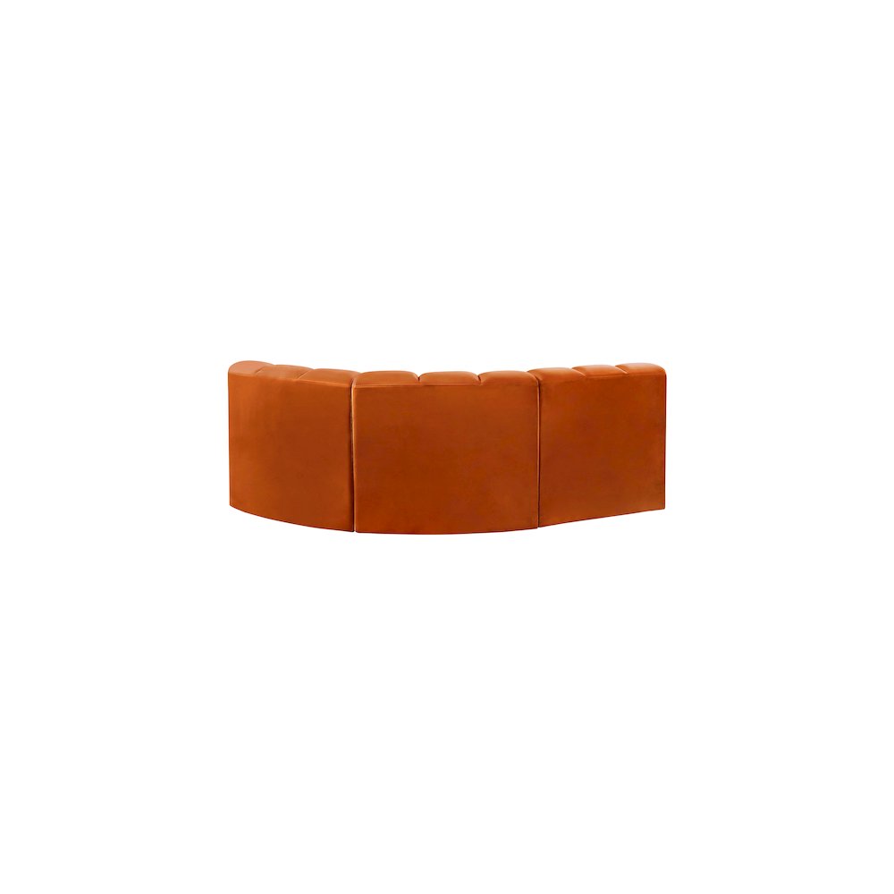 Arc Cognac Velvet Modular Sofa