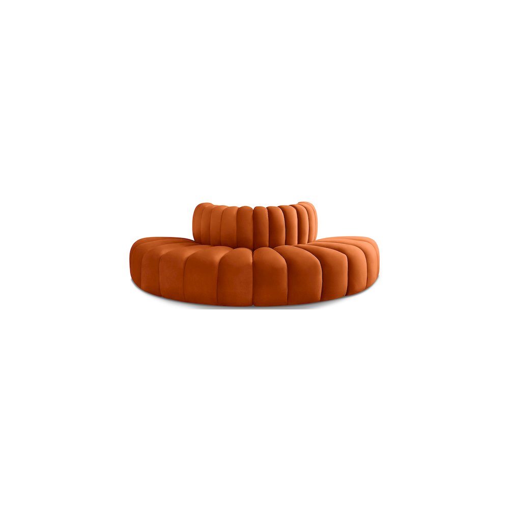 Arc Cognac Velvet Modular Sofa