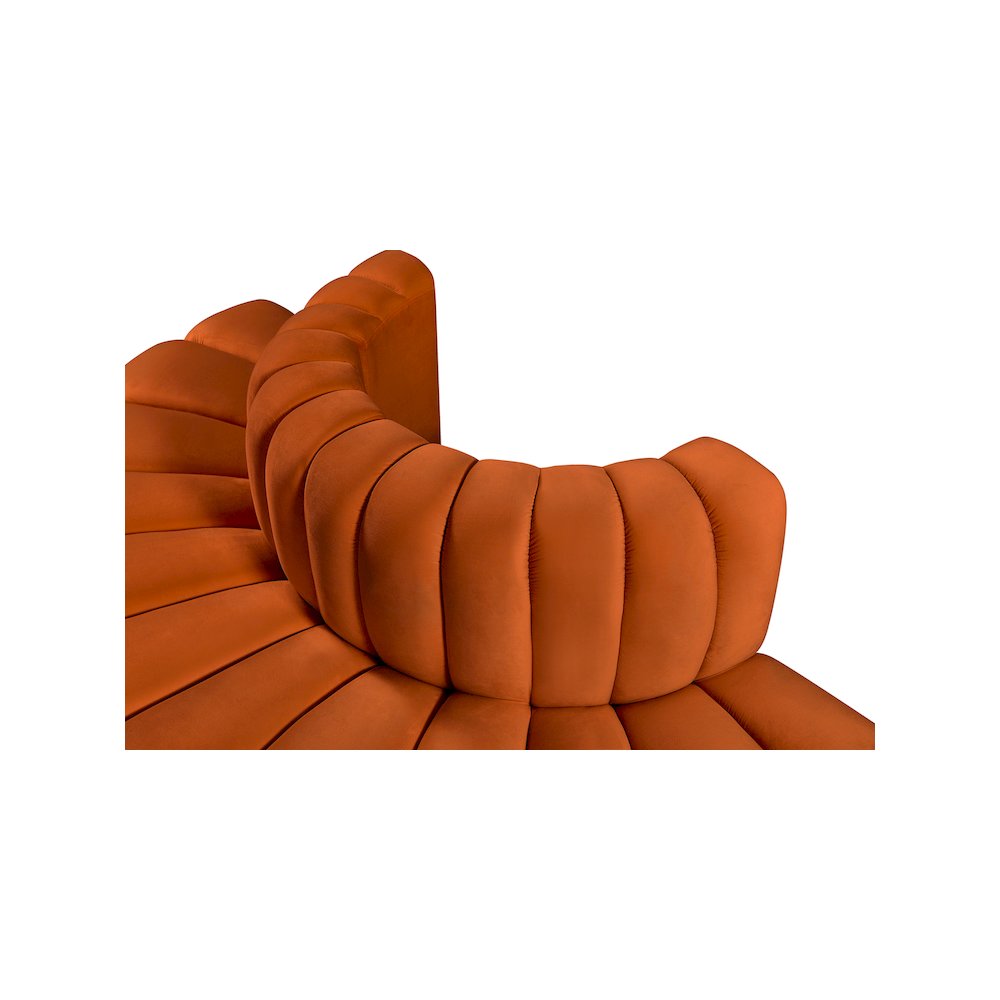 Arc Cognac Velvet Modular Sofa