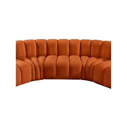 Arc Cognac Velvet Modular Sofa