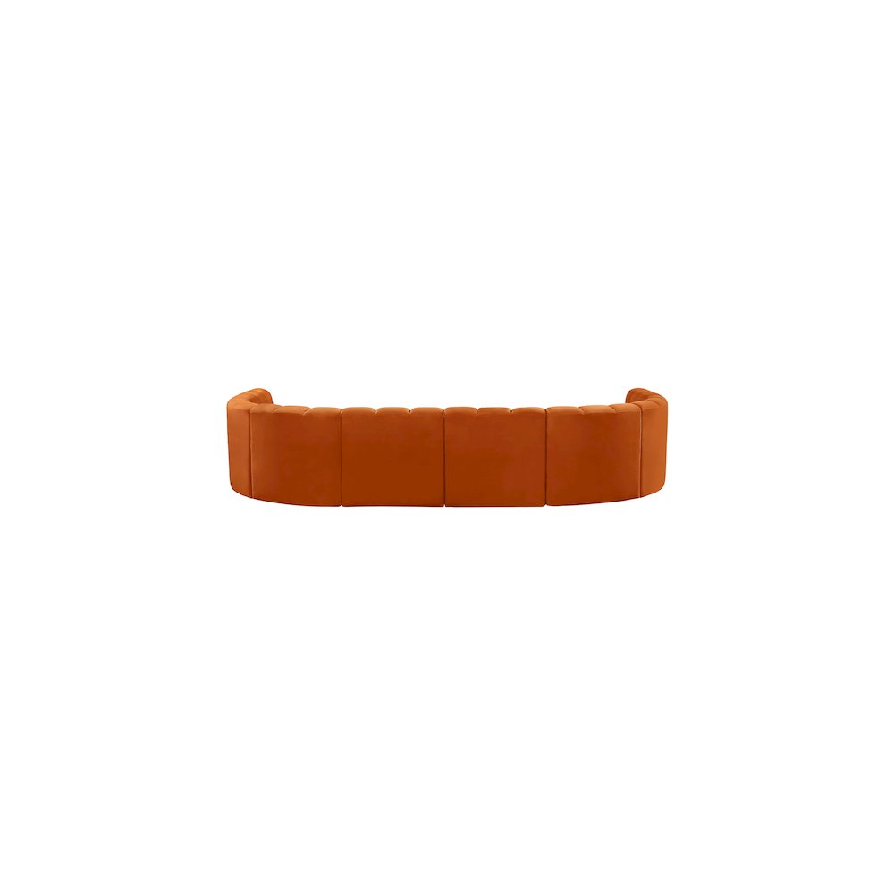 Arc Cognac Velvet Modular Sofa