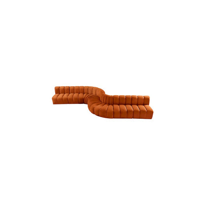 Arc Cognac Velvet Modular Sofa