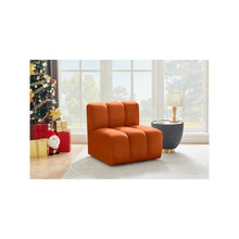 Arc Cognac Velvet Straight Chair