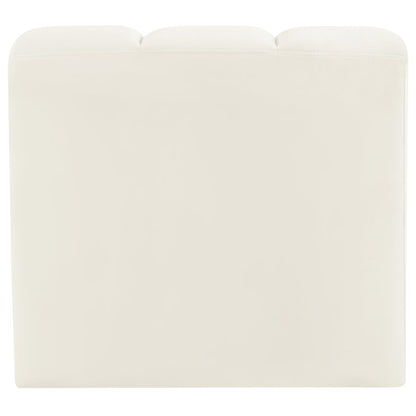 Arc Cream Velvet Curved Corner