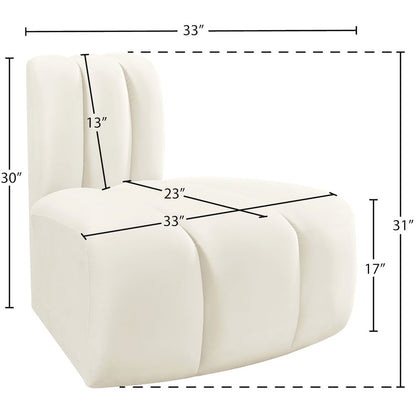 Arc Cream Velvet Reverse Corner
