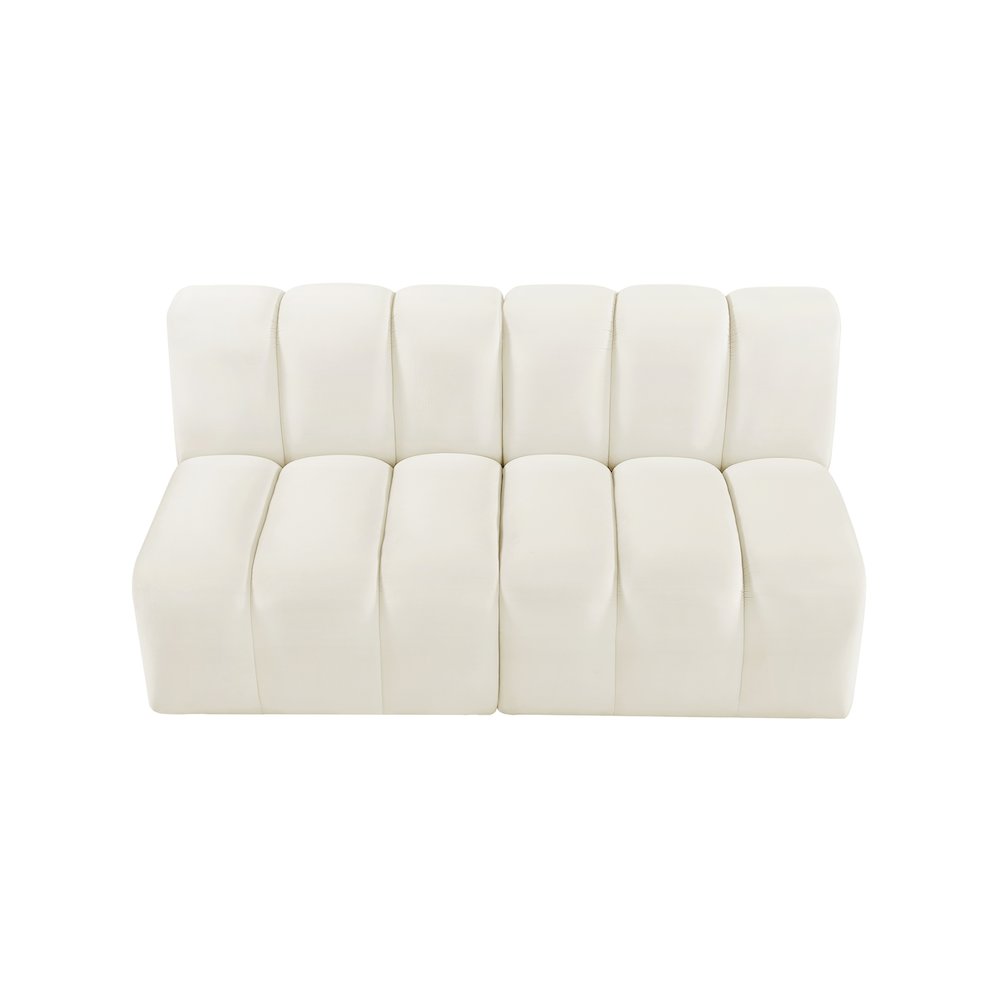 Arc Cream Velvet Modular Sofa