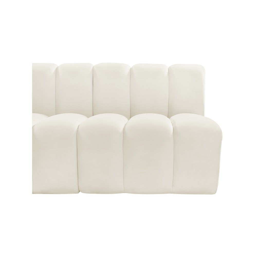 Arc Cream Velvet Modular Sofa