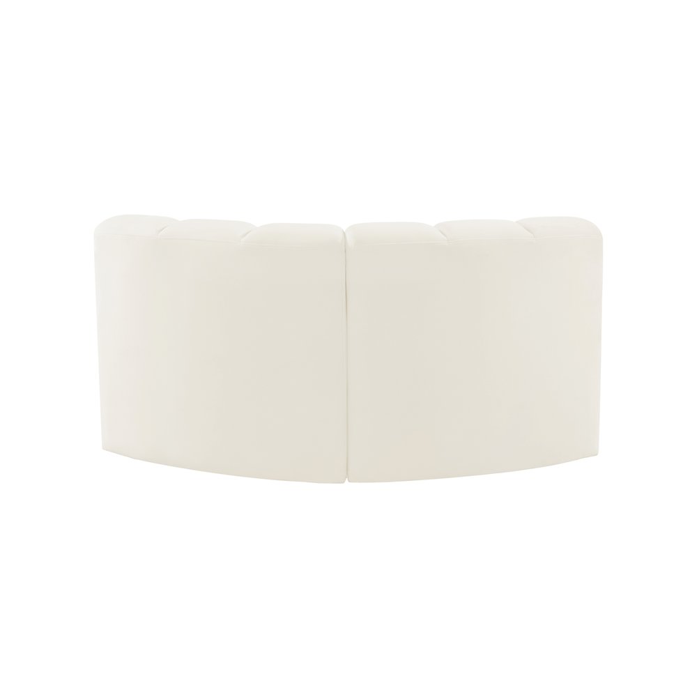 Arc Cream Velvet Modular Sofa