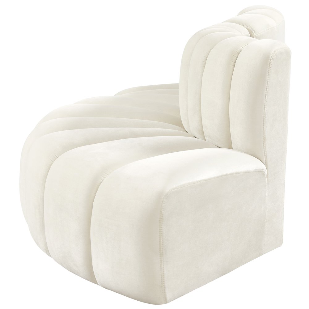 Arc Cream Velvet Modular Sofa