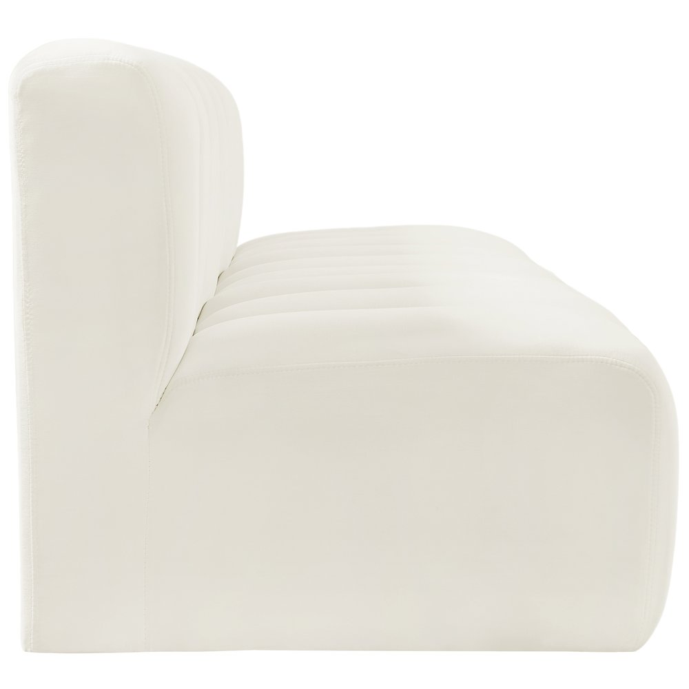 Arc Cream Velvet Modular Sofa