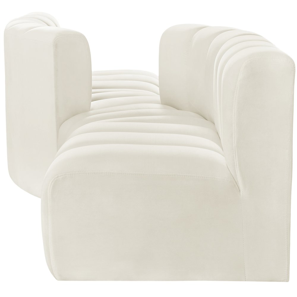 Arc Cream Velvet Modular Sofa