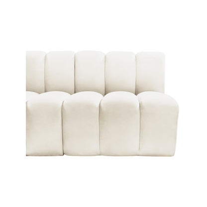 Arc Cream Velvet Modular Sofa