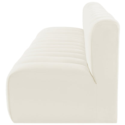 Arc Cream Velvet Modular Sofa