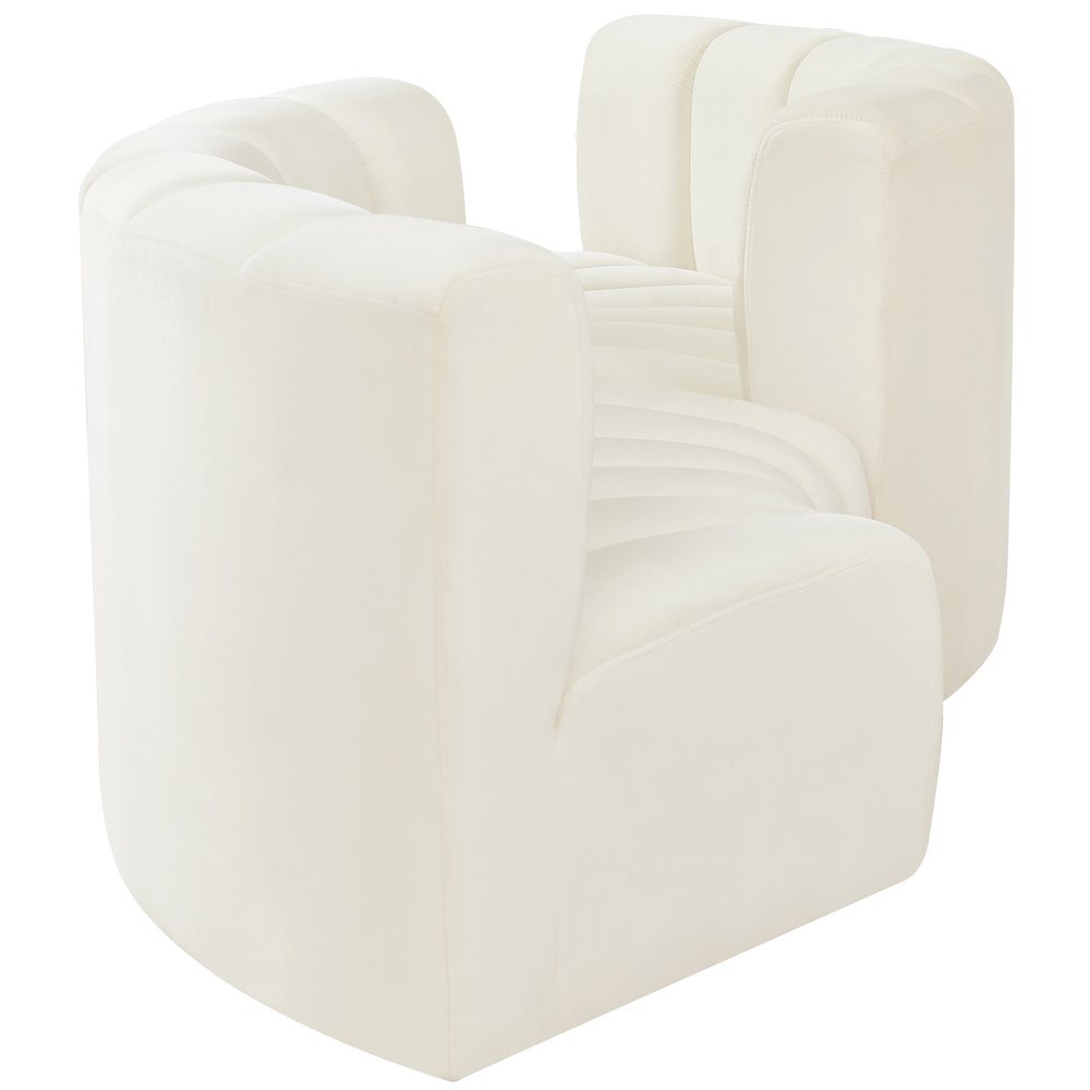 Arc Cream Velvet Modular Sofa