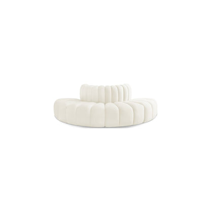 Arc Cream Velvet Modular Sofa
