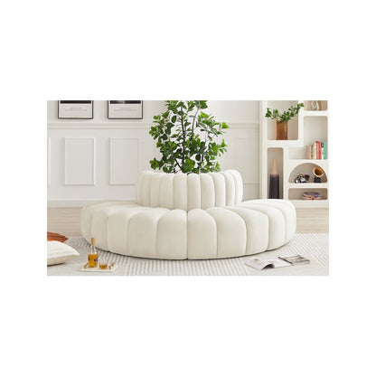 Arc Cream Velvet Modular Sofa